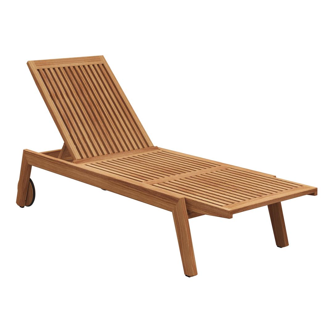 Gloster Solana Teak Chaise Lounge