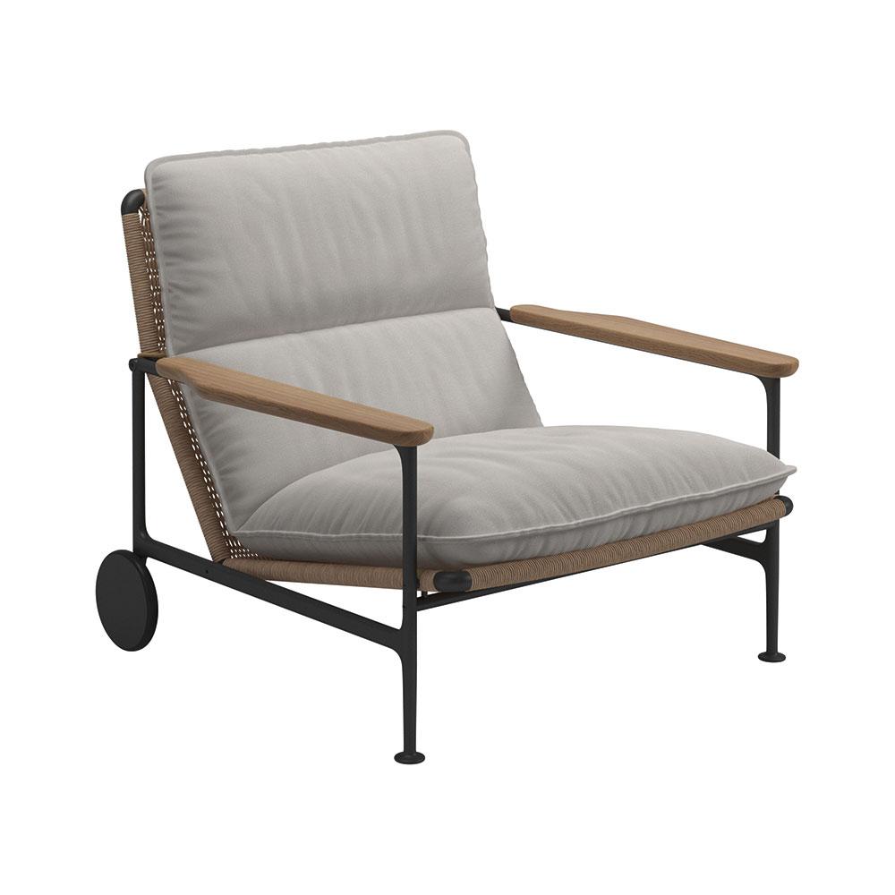 Gloster Zenith Woven Lounge Chair with Arms
