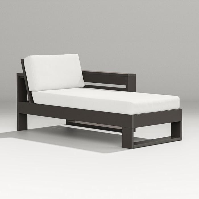 Polywood Latitude Modular Right Arm Chaise Outdoor Sectional Unit