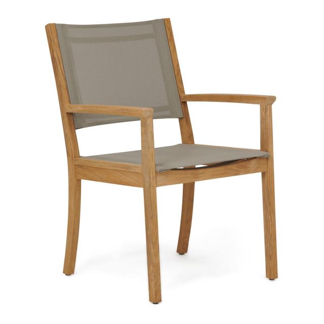 POVL Outdoor Menlo 95&quot; 6-Seat Teak Dining Set with Calera Chairs