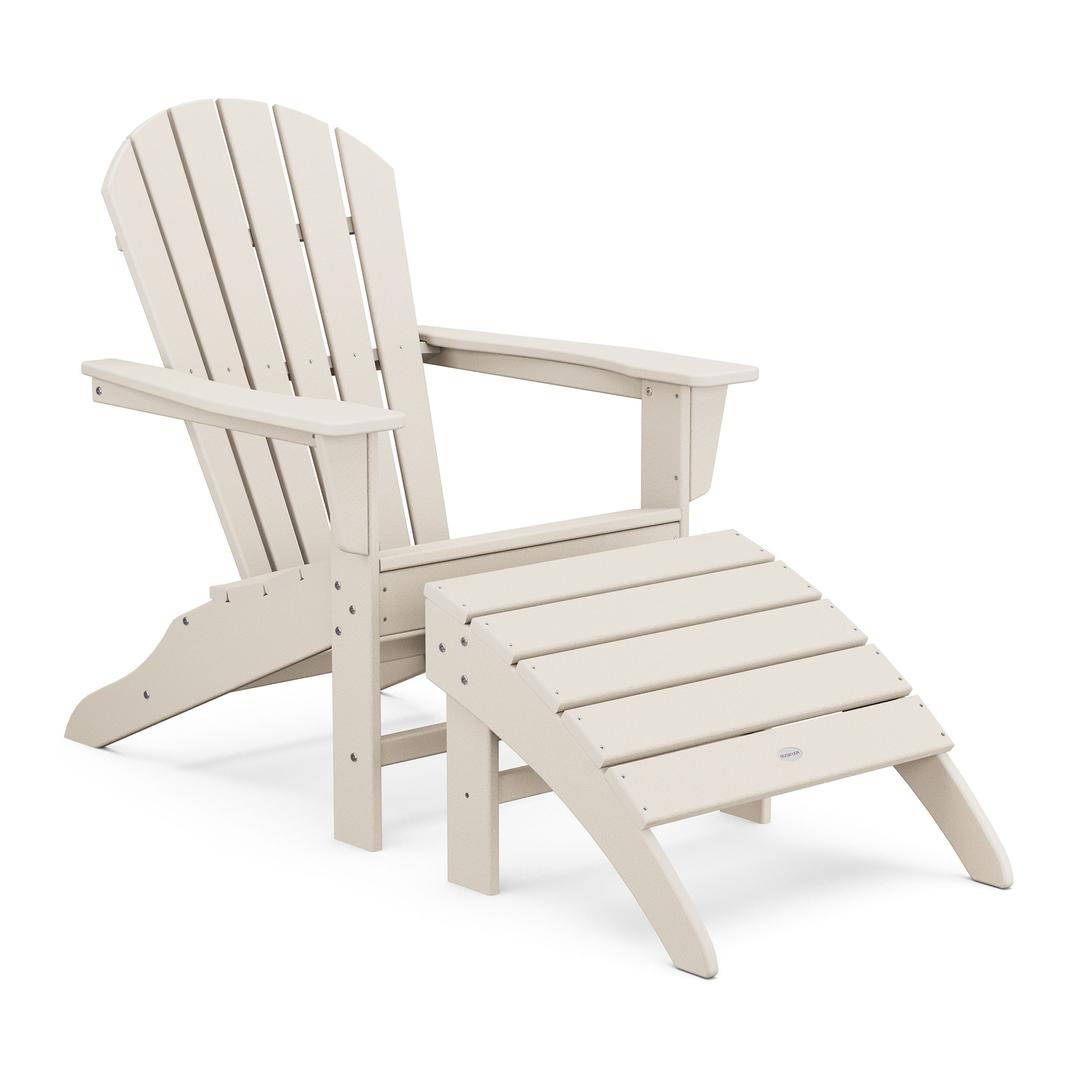 Polywood South Beach 2-Piece Adirondack Chair Set