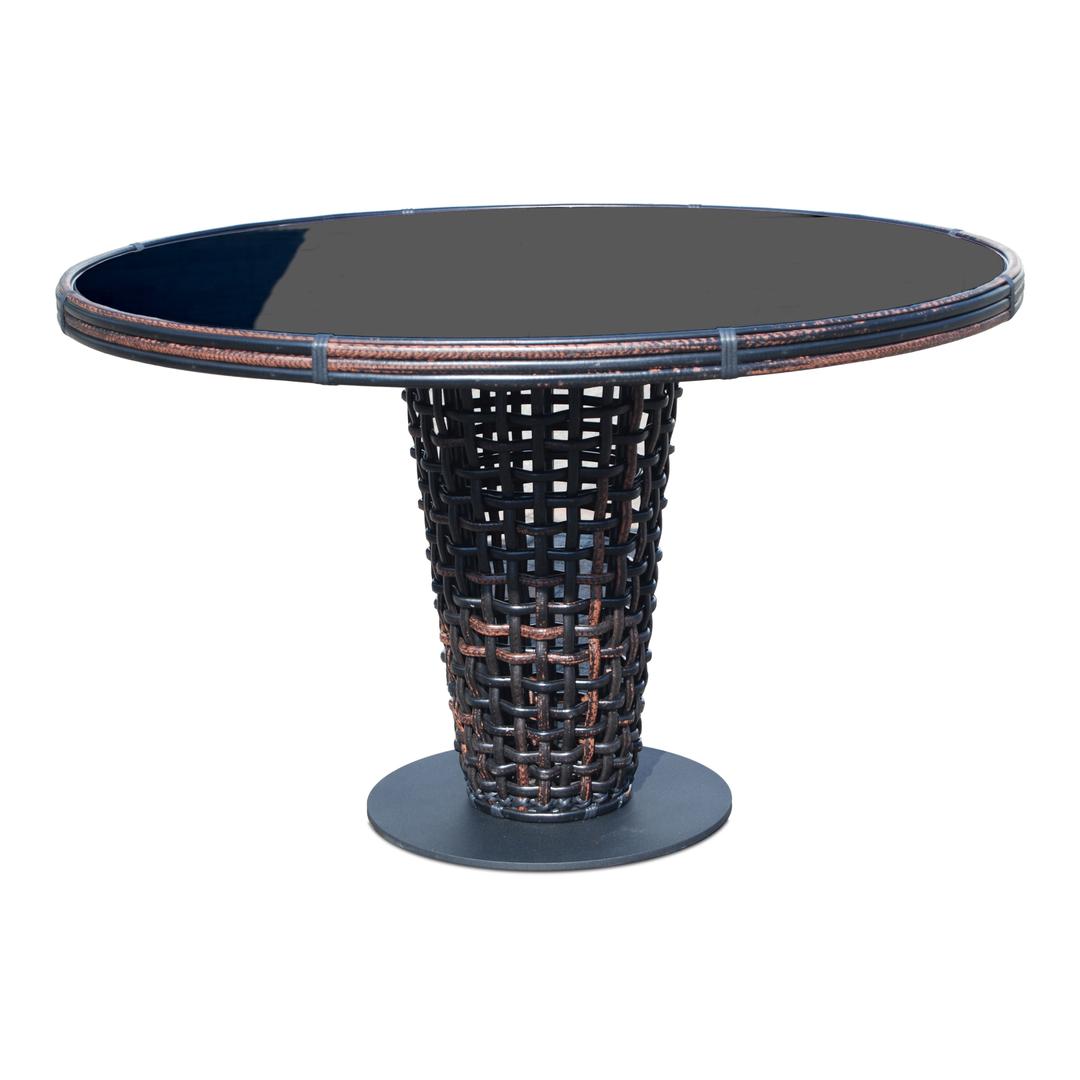 Skyline Design Dynasty 48" Woven Round Dining Table