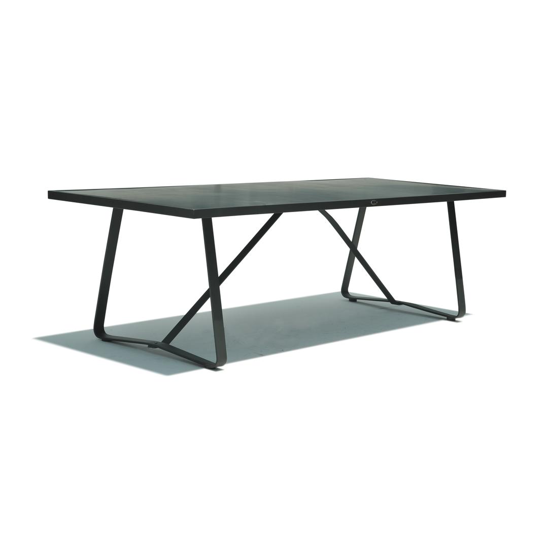 Skyline Design Milano 79" Aluminum Rectangular Dining Table