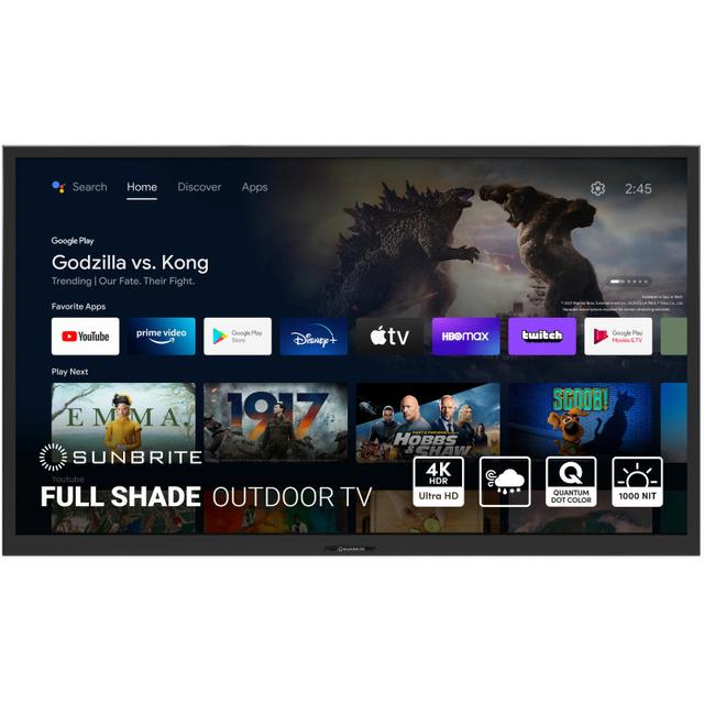 SunBriteTV 55&quot; Veranda 3 Series Smart Outdoor TV - Full Shade - 4K UHD HDR