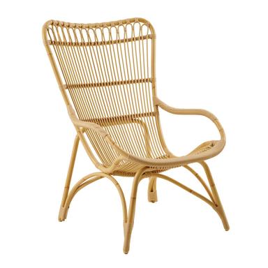 Foot stool in rattan and wicker  Monet Footstool 