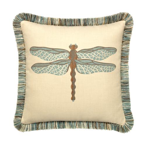 Elaine Smith 20" x 20" Dragonfly Spa Sunbrella Outdoor Pillow