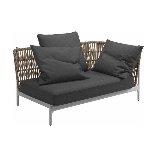 Gloster Grand Weave Right Corner/End Outdoor Sectional Unit