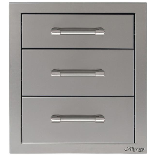 Alfresco Grills 17&quot; 3-Tier Storage Drawers