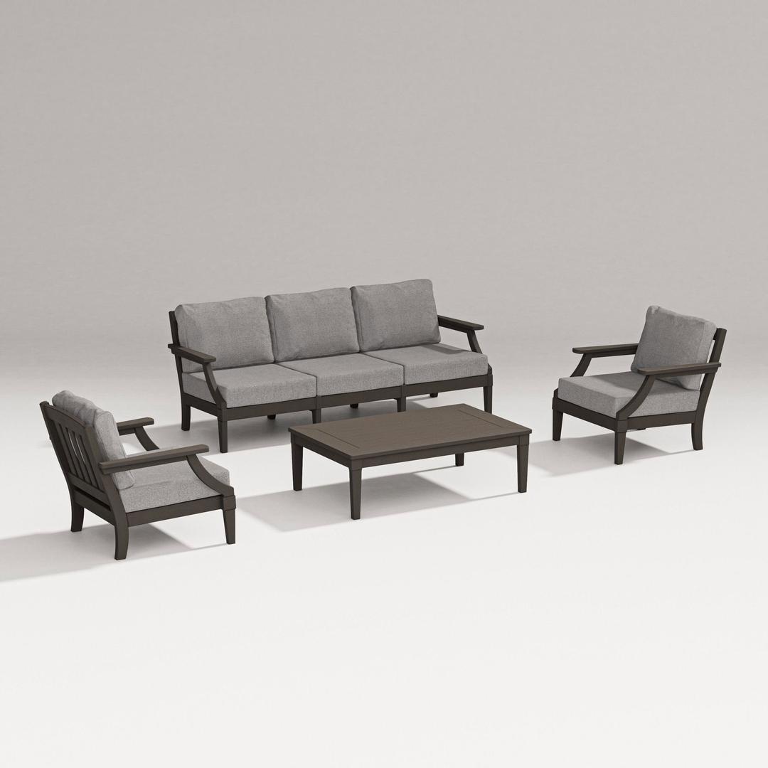 Polywood Estate 4-Piece Lounge Sofa Set