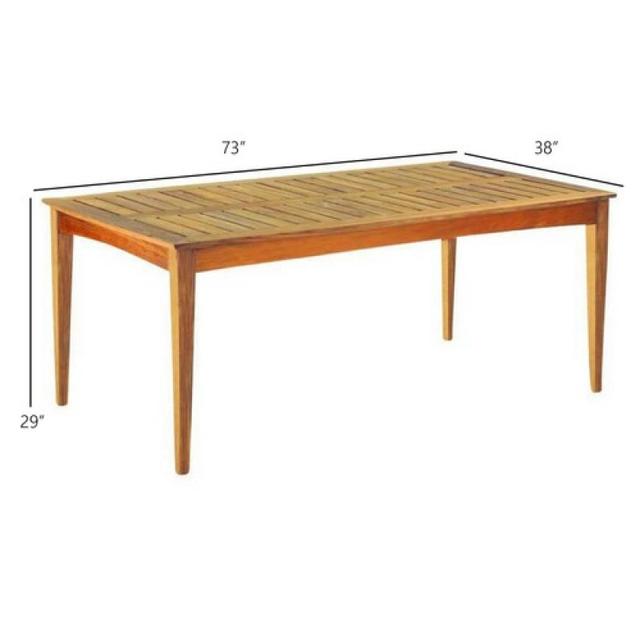 Kingsley Bate Amalfi 73&quot; Rectangular Dining Table