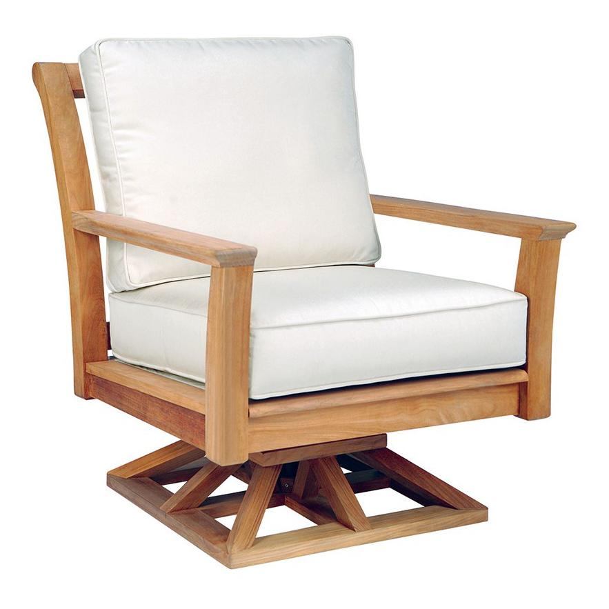 Kingsley Bate Chelsea Teak Swivel Rocker Lounge Chair
