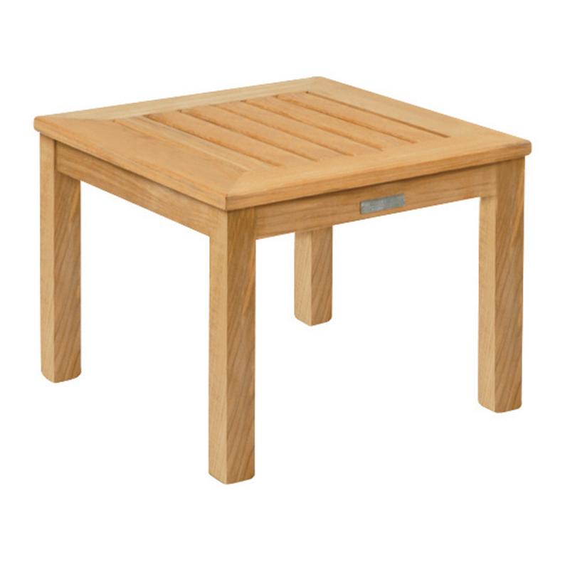 Kingsley Bate Classic 20" Teak Square Side Table - Low Height