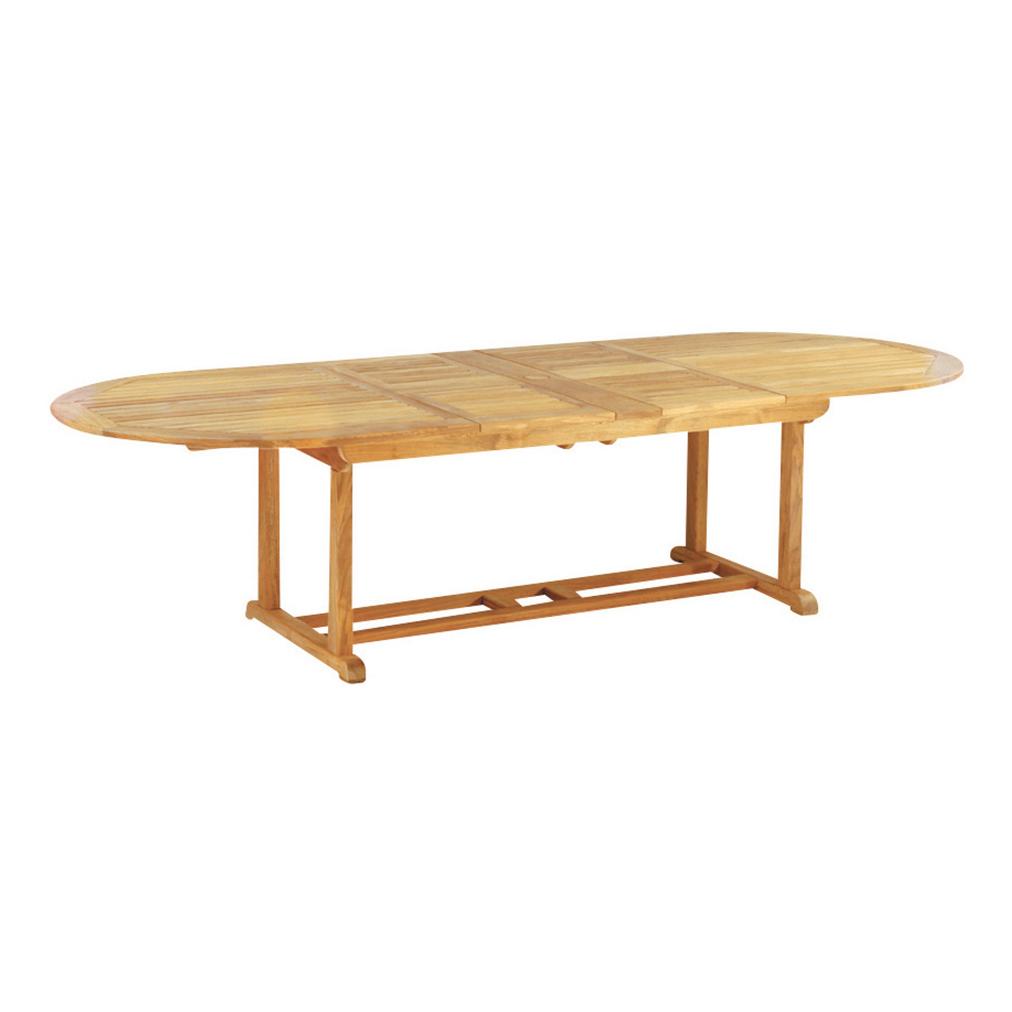 Kingsley Bate Essex 80" - 114" Teak Extending Oval Table