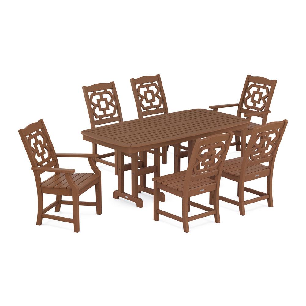 Polywood Chinoiserie 7-Piece Dining Set