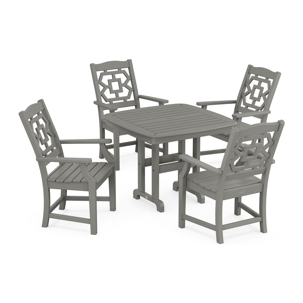 Polywood Chinoiserie 5-Piece Dining Set