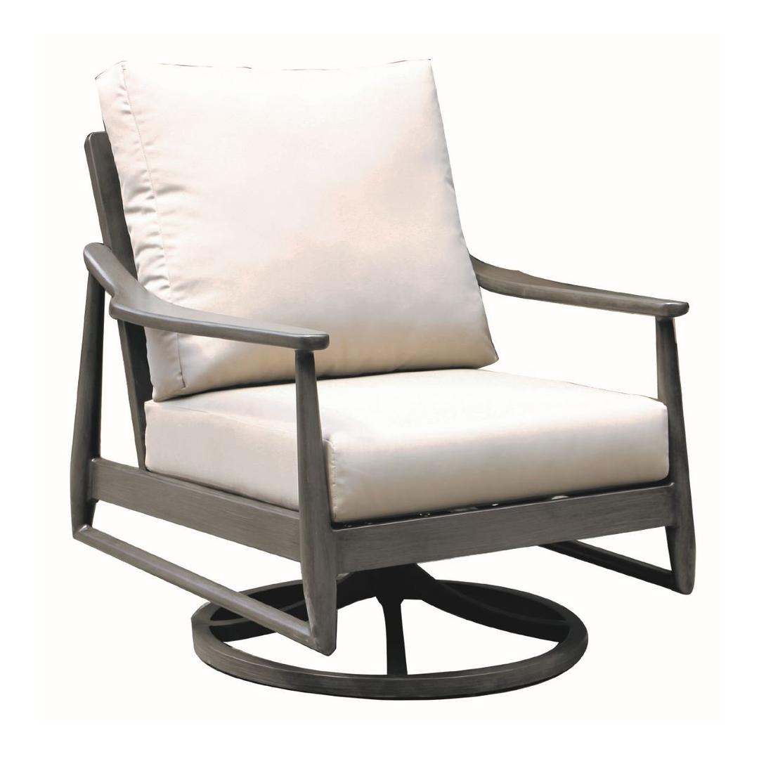 Ratana Bolano Aluminum Swivel Rocker Lounge Chair
