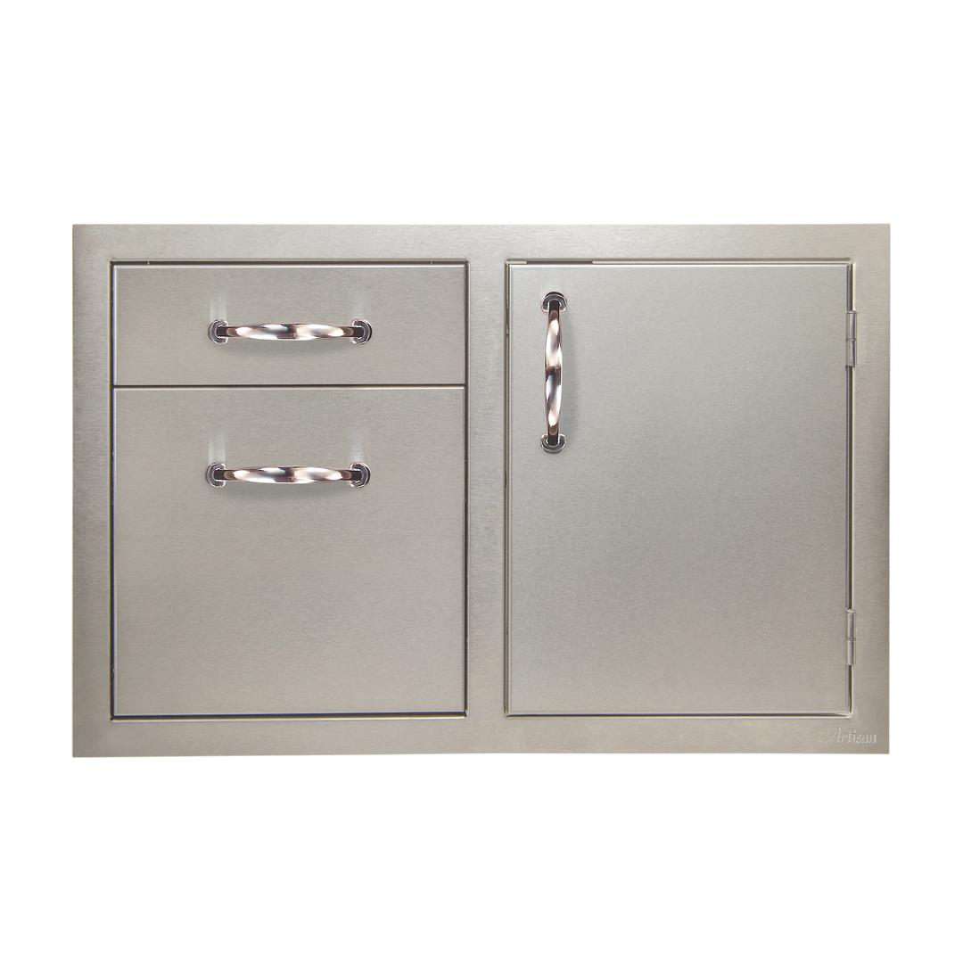 Alfresco Grills Artisan 32" Door and Drawer Combo Outdoor Kitchen Cabinet