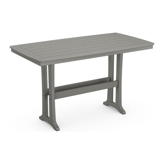 Polywood Nautical Trestle 38&quot; x 73&quot; Bar Table