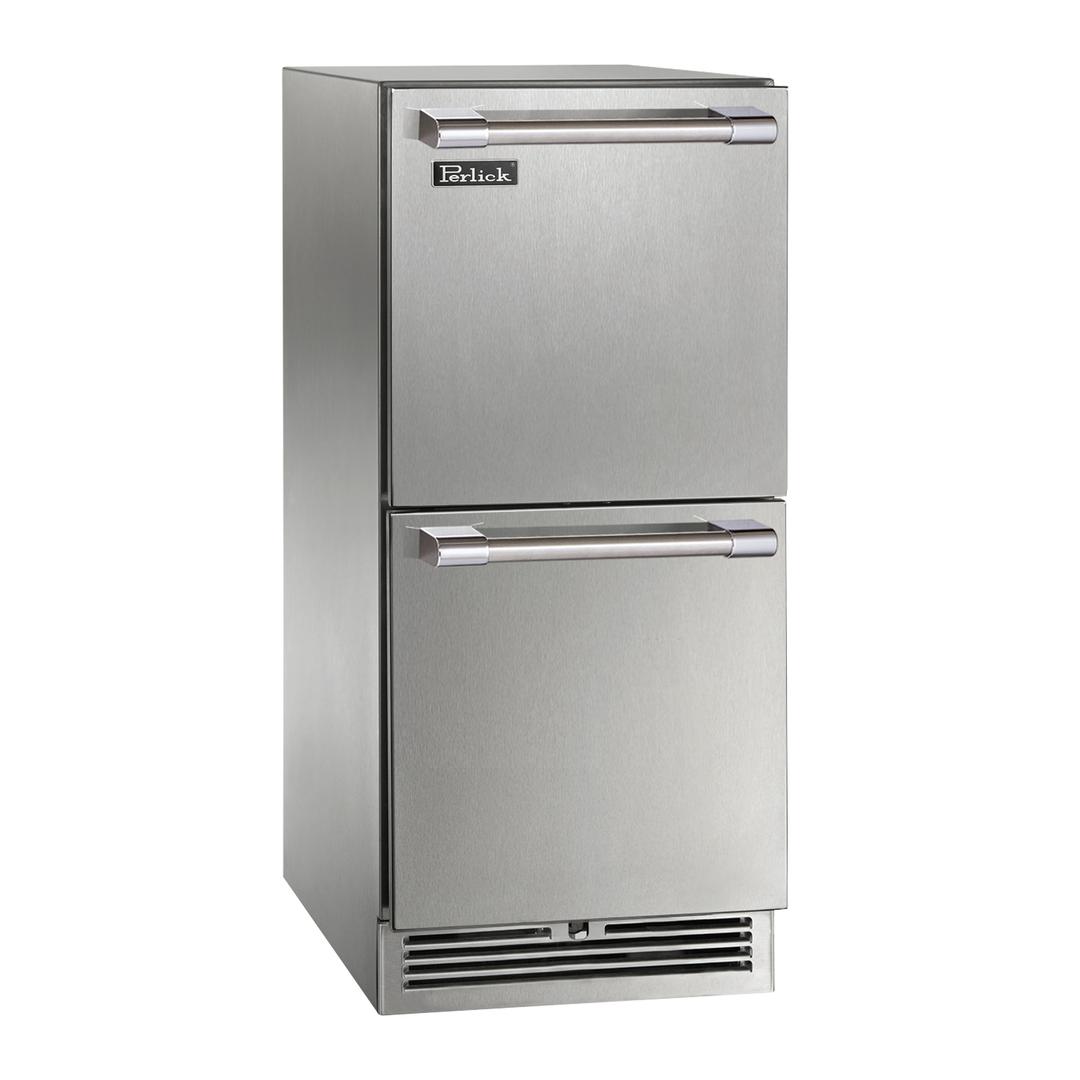 Perlick Signature Series 15" Outdoor Refrigerated Drawers - Marine and Coastal Series