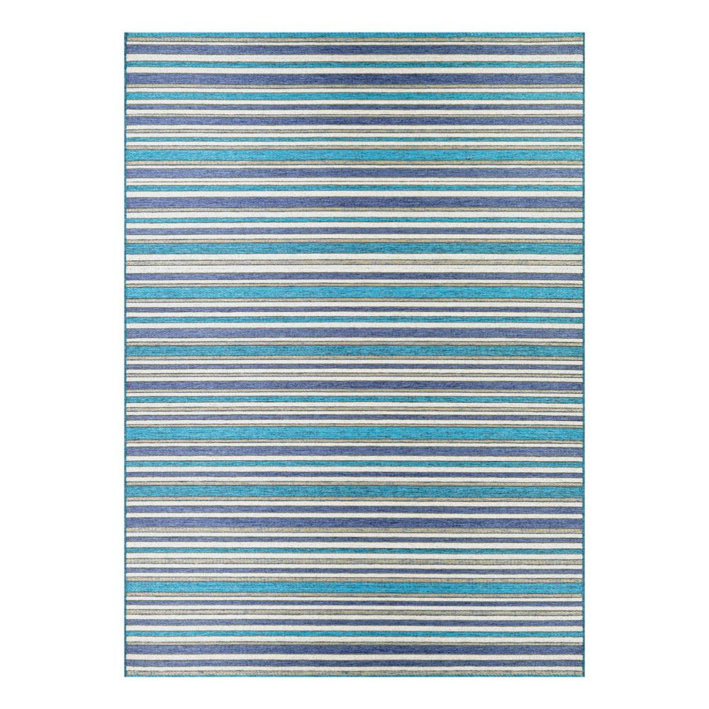 Couristan Cape Brockton Cobalt/Teal Indoor/Outdoor Rug