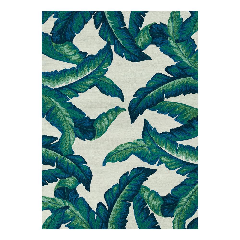 Couristan Covington Palm Leaves Green Indoor/Outdoor Rug