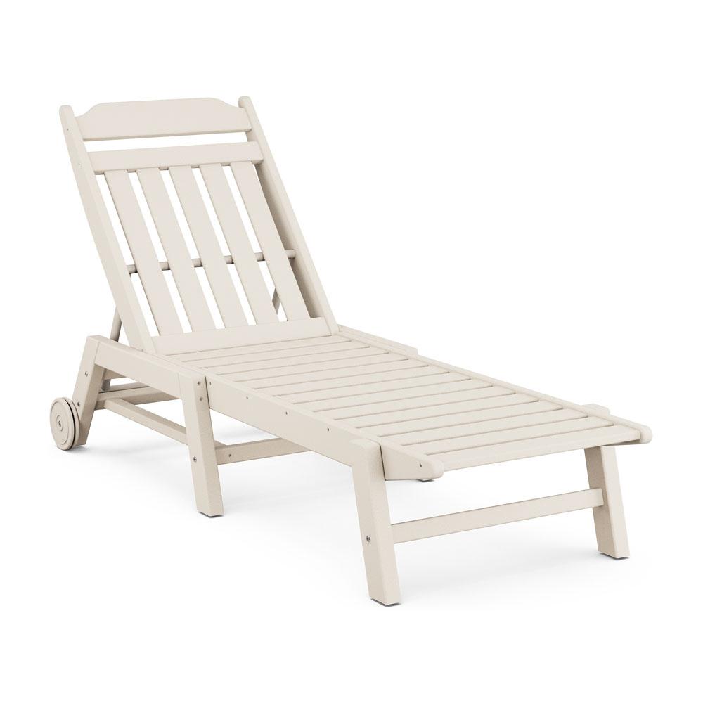 Polywood Country Living Chaise Lounge with Wheels