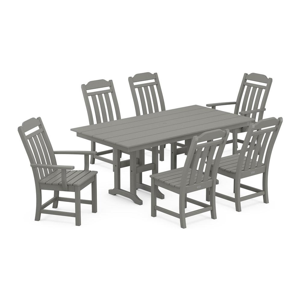 Polywood Country Living 7-Piece Farmhouse Dining Set