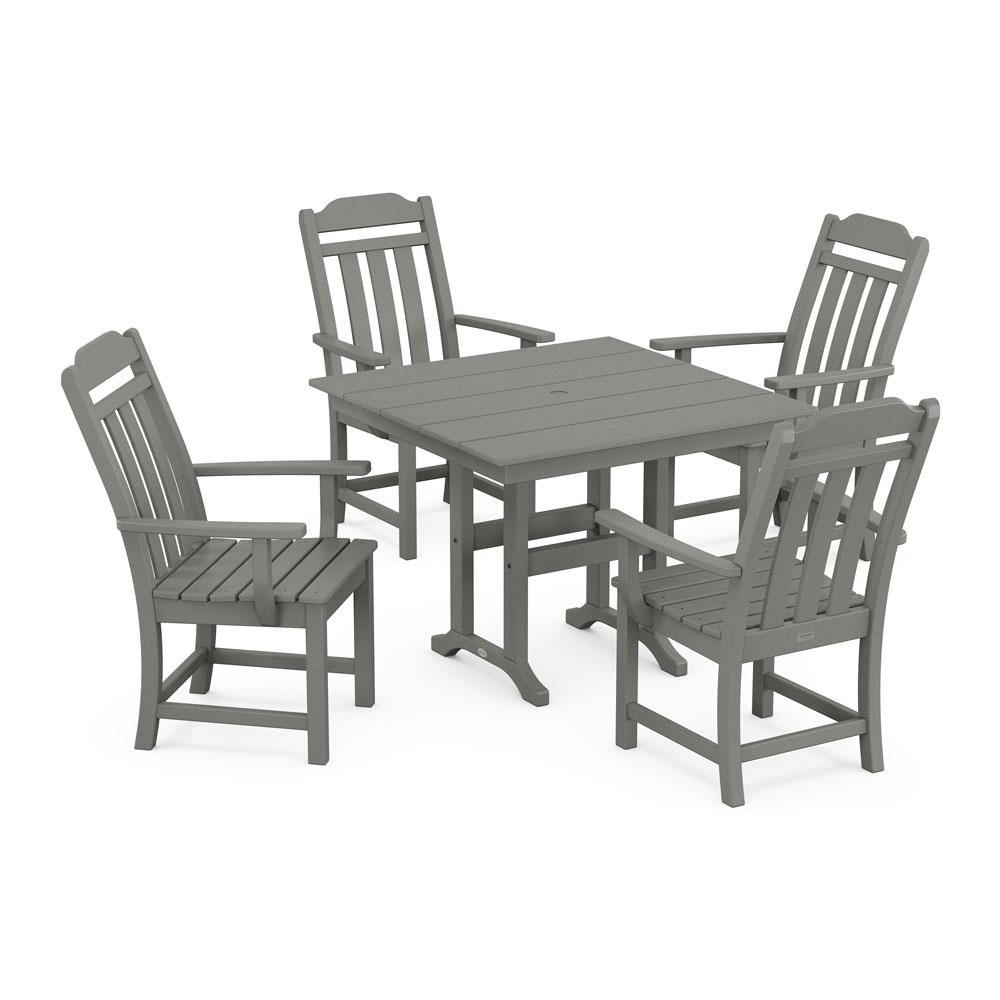 Polywood Country Living 5-Piece Farmhouse Dining Set