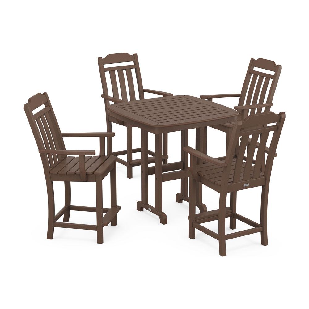 Polywood Country Living 5-Piece Counter Set