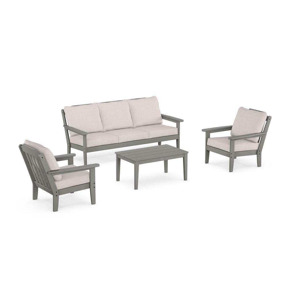 Polywood Country Living 4-Piece Deep Seating Set with Sofa
