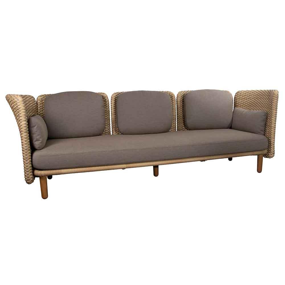 Cane-line Arch Woven 3-Seater Sofa with Low Arm/Backrest
