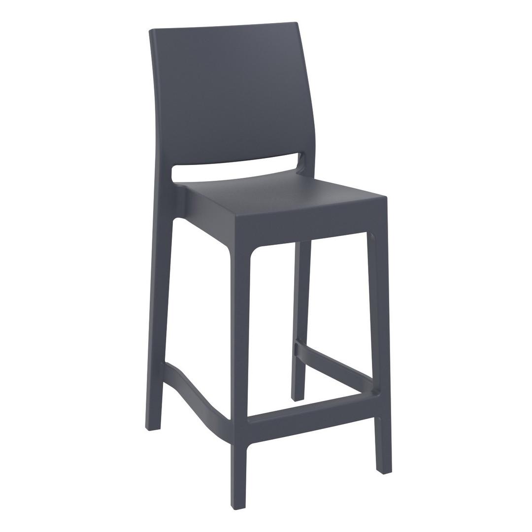 Compamia Maya Stacking Resin Counter Side Chair - Set of 2
