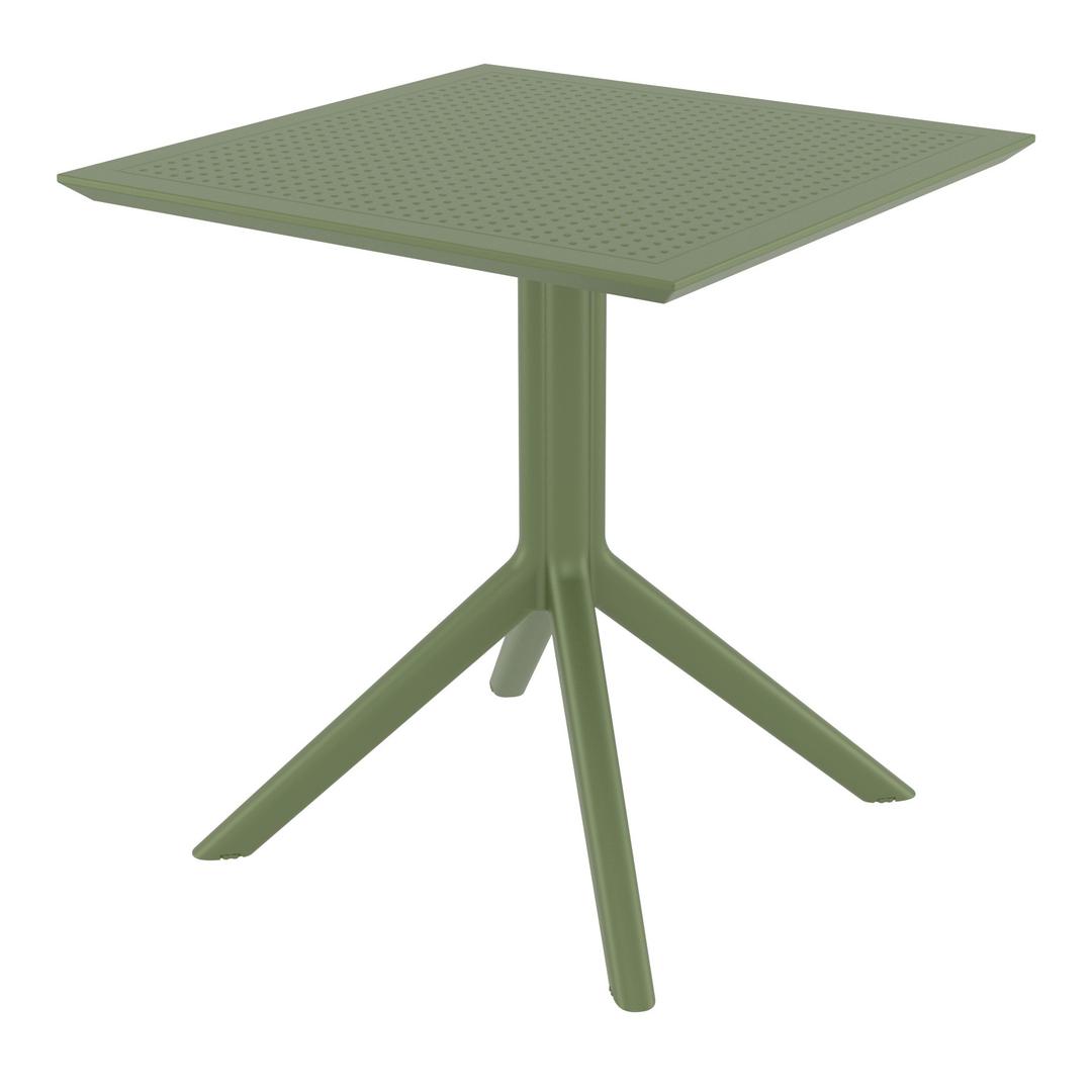Compamia Sky 27" Resin Square Dining Table