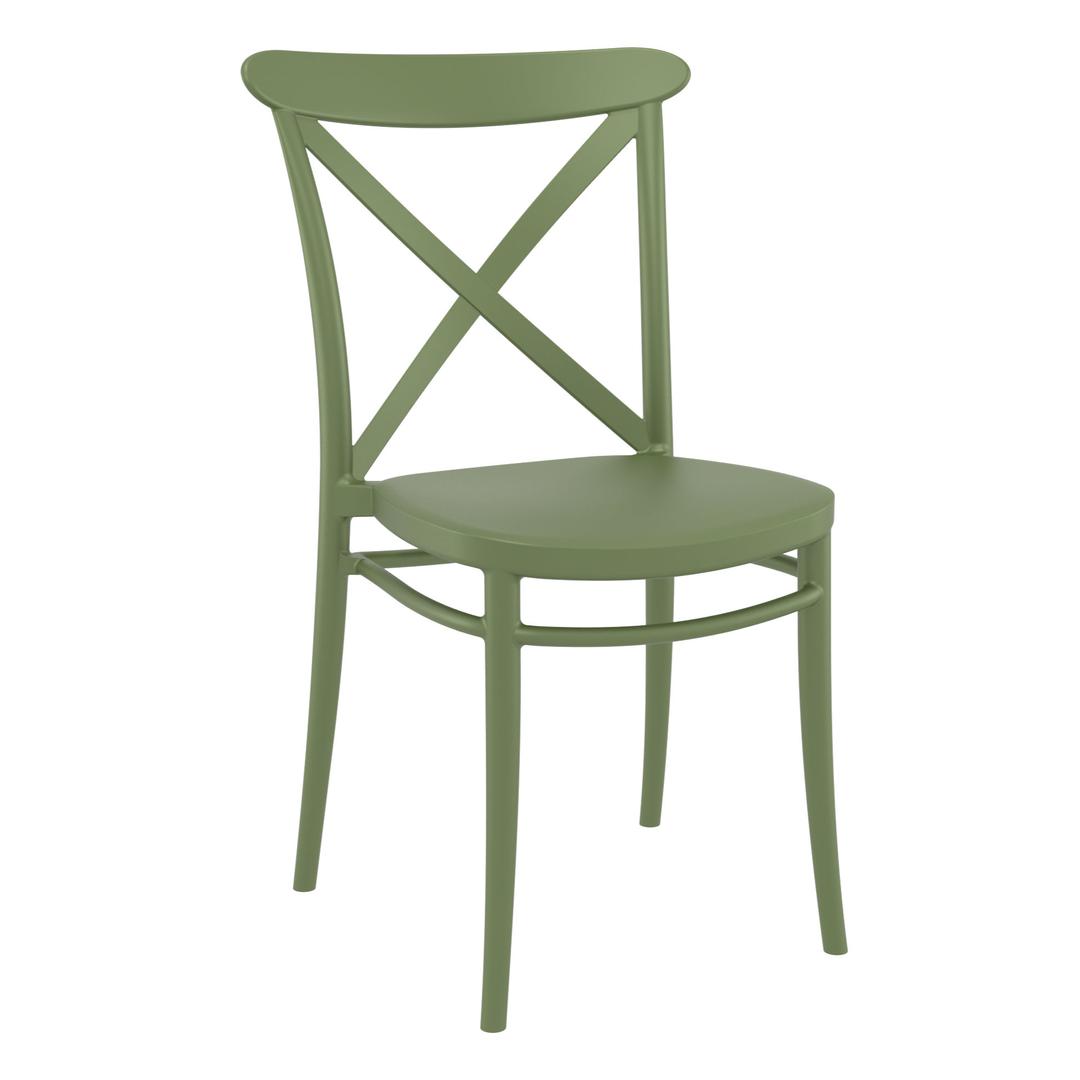 Compamia Cross Stacking Resin Dining Side Chair - Set of 2