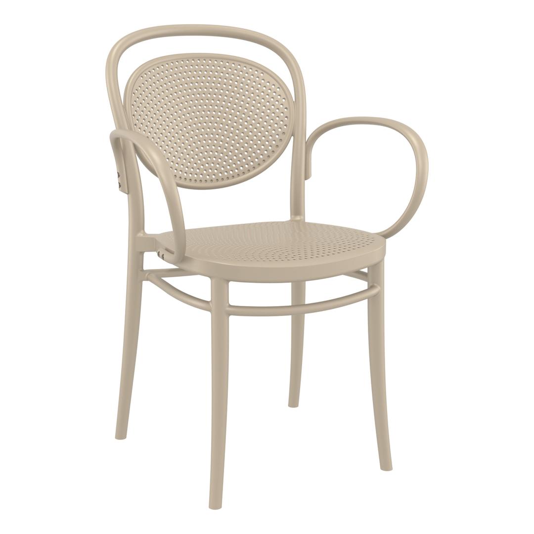 Compamia Marcel XL Stacking Resin Dining Armchair - Set of 2
