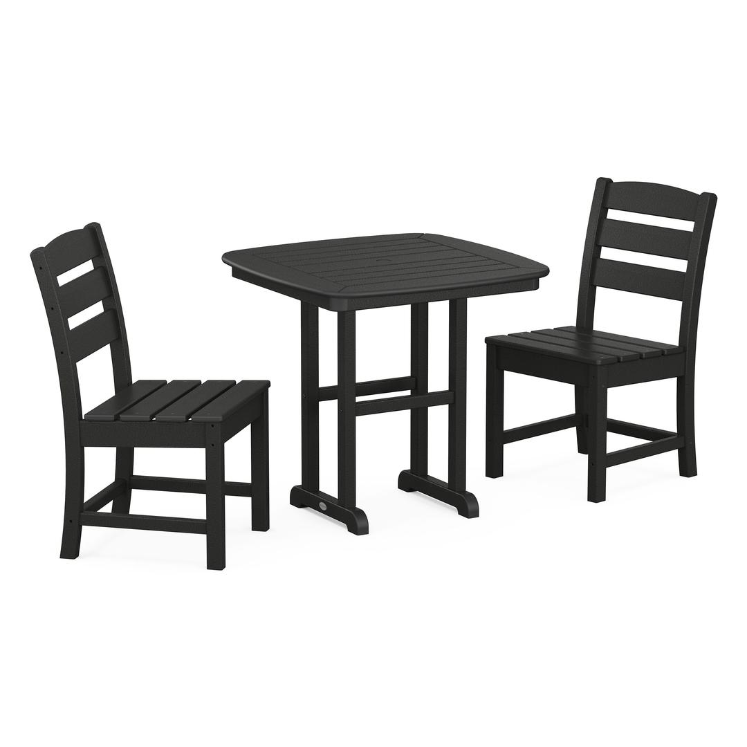 Polywood Lakeside Side Chair 3-Piece Dining Set