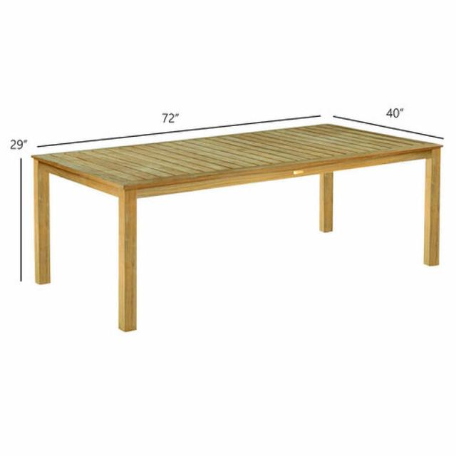 Kingsley Bate Wainscott 72&quot; Rectangular Dining Table