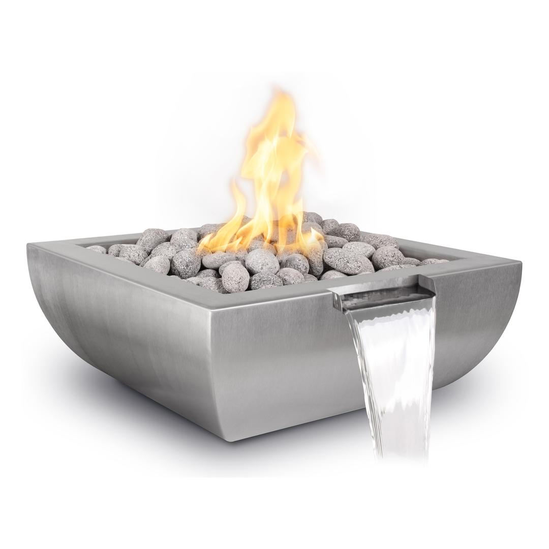The Outdoor Plus Avalon 30" Stainless Steel Fire & Water Bowl