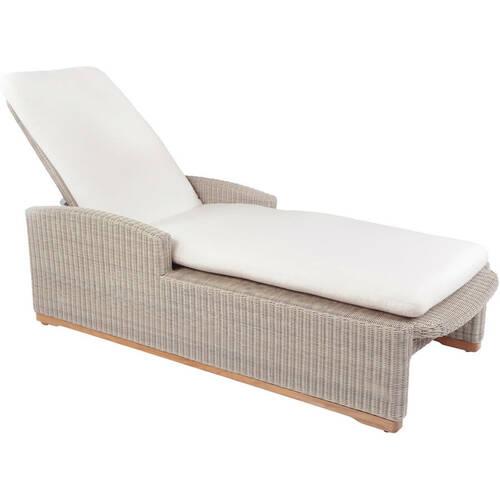 Kingsley Bate Westport Woven Chaise Lounge with Wheels