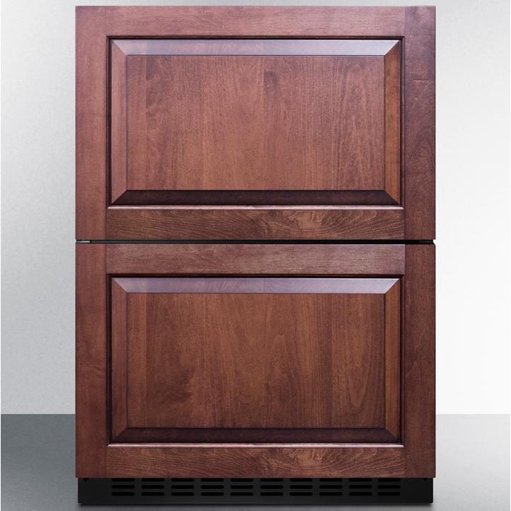 Summit Appliance 24" 2-Drawer Panel-Ready Outdoor Refrigerator