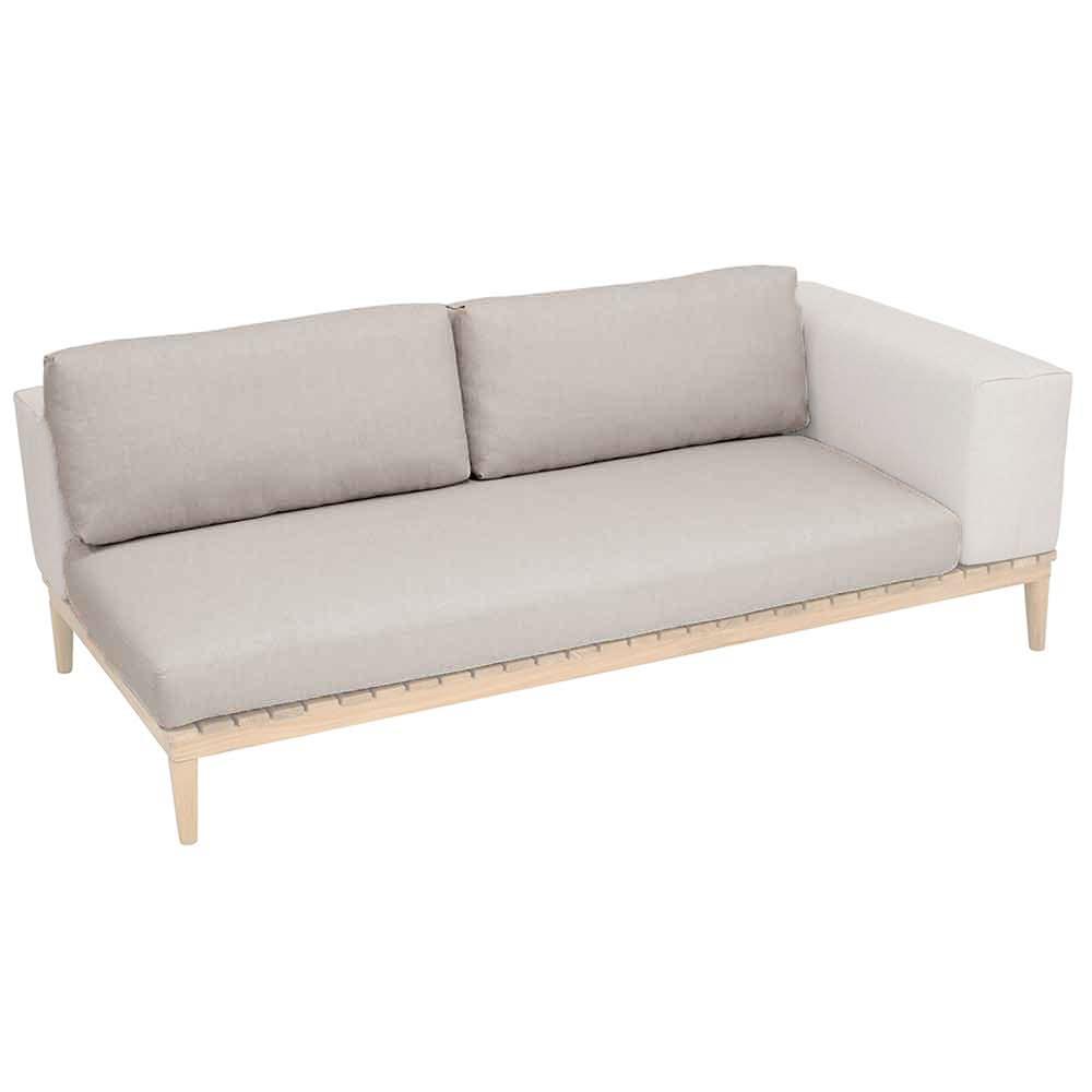 Kingsley Bate Lotus Settee Outdoor Sectional Unit with Left/Right Arm Replacement Cushion