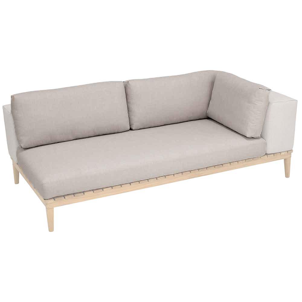 Kingsley Bate Lotus Settee Outdoor Sectional Unit with Left/Right Corner Replacement Cushion