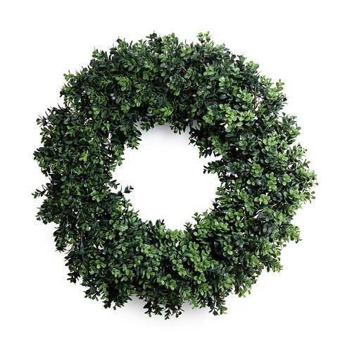 Enduraleaf 24" Faux Boxwood Shrub Wreath