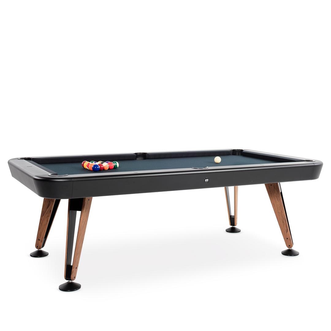 RS Barcelona Diagonal 8' Black Indoor Billiard Table