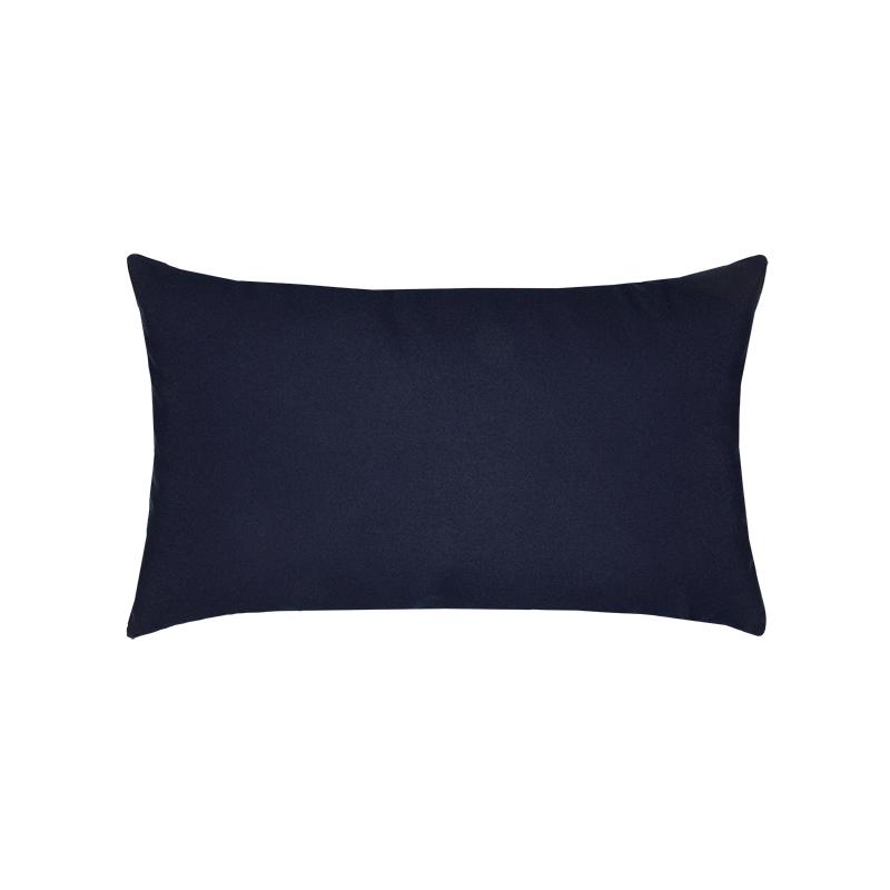 Elaine Smith 20" x 12" Canvas Navy Essentials Lumbar Sunbrella Outdoor Pillow