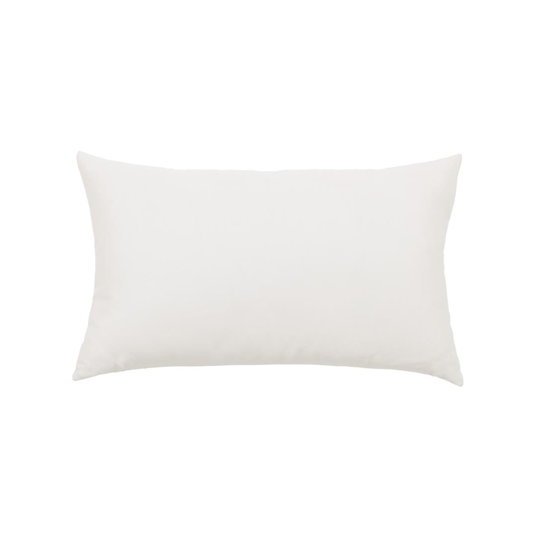 Elaine Smith 20" x 12" Canvas White Essentials Lumbar Sunbrella Outdoor Pillow