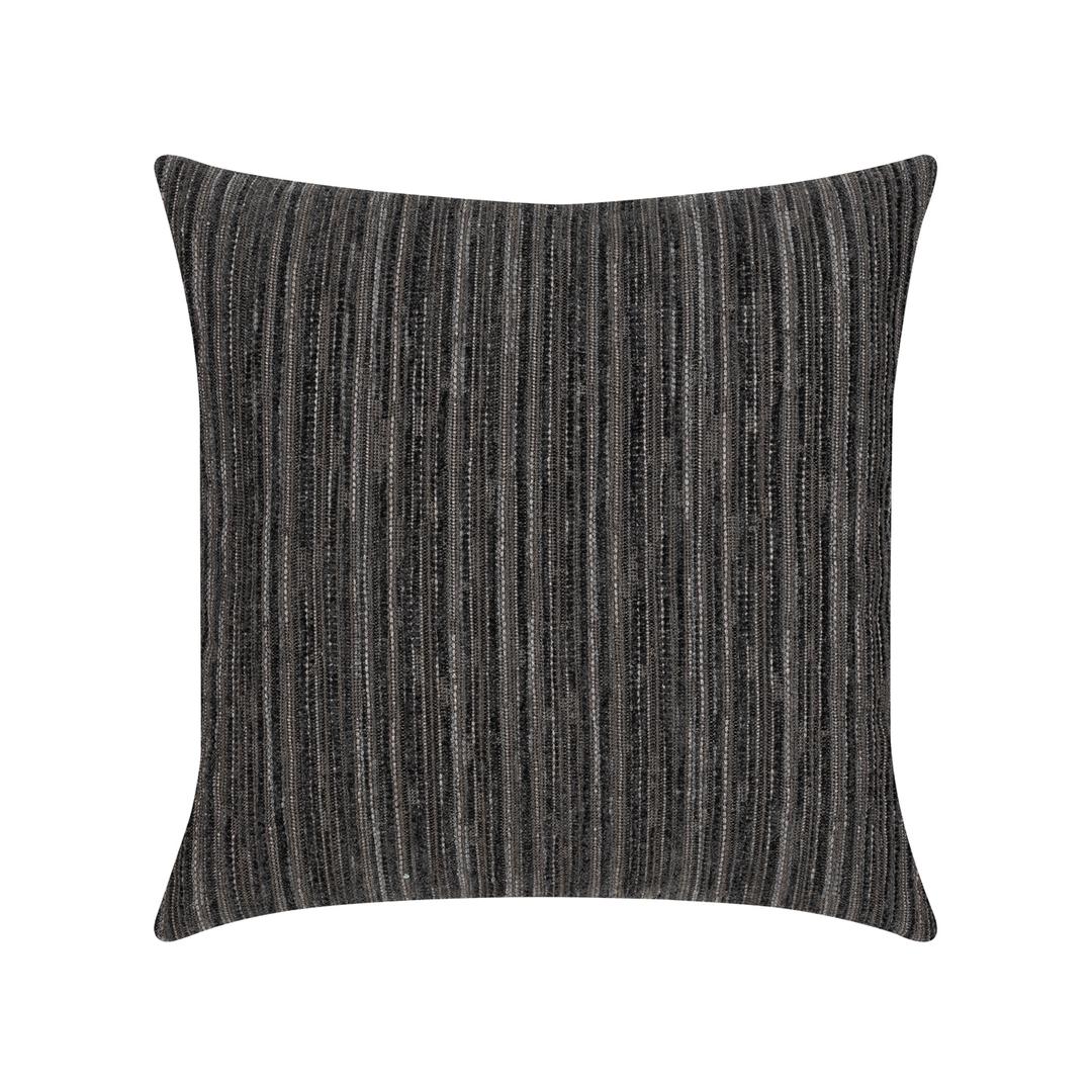 Elaine Smith 20" x 20" Luxe Stripe Charcoal Sunbrella Outdoor Pillow