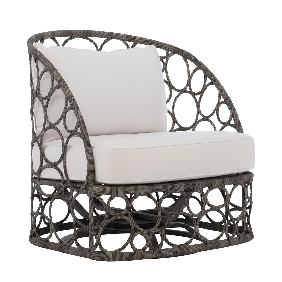 Bernhardt Exteriors Bali Wicker Swivel Lounge Chair