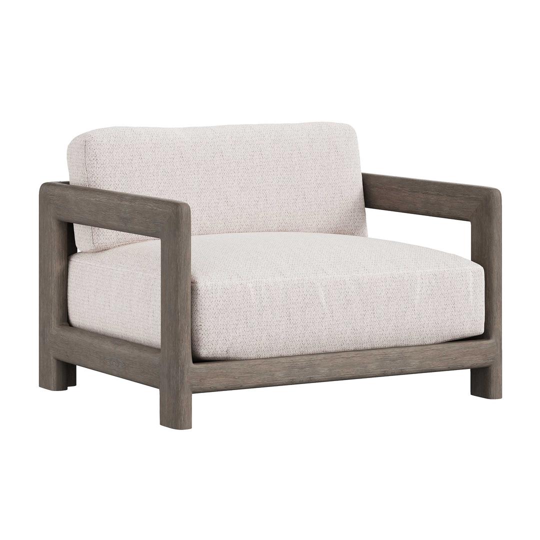 Bernhardt Exteriors Montaigne Teak Lounge Chair and a Half