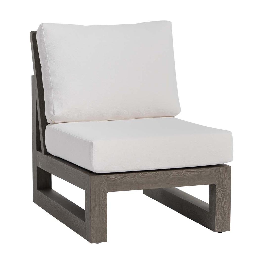 Ratana Milano Aluminum Armless Chair Outdoor Sectional Unit